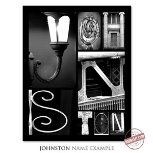 Custom Name Wall Art Print With Letter Art Alphabet Photography. Custom Gift - Picture 1 of 10