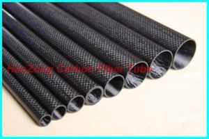 5MM OD X 3MM ID X 1000MM 100% Roll Wrapped Carbon Fiber Tube 3K /Glossy 5*3 - Picture 1 of 2