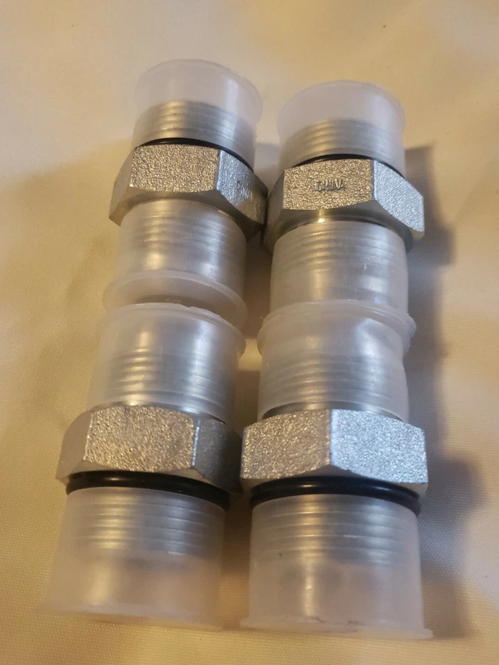 (4) 6400-16-16 Hydraulic Fitting 1" Male JIC X 1" Male O-Ring Boss ORB  - Image 1 of 1