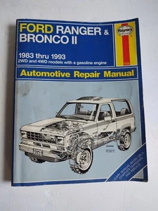 Haynes Automotive Repair Manual FORD RANGER & BRONCO II 1983-1992 2WD 4WD models - Bild 1 von 12