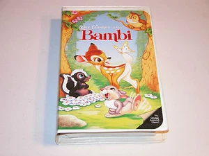 BAMBI 1989 VHS 942 CLAMSHELL BLACK DIAMOND LIKE NEW WALT DISNEY HOME VIDEO - Picture 1 of 4
