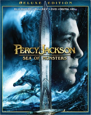 Percy Jackson: Sea of Monsters Deluxe Edition w/ Slipcover (3D+2D Blu-ray/DVD) - Image 1 of 4