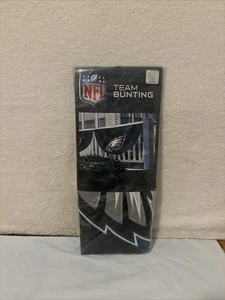 NFL 51"x27" PHILADELPHIA EAGLES PLISSIERTE WIMPEL FAN FLAGGE NEU VERSIEGELT - Bild 1 von 3