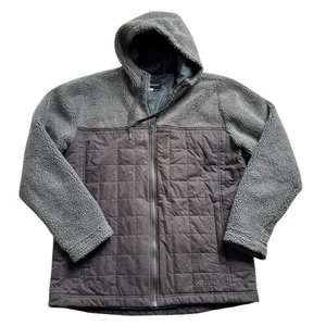 Marmot Men’s Hybrid Fleece Quilted Hooded full zip jacket gray size large - Picture 1 of 8