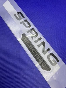 Logo Badge Emblem Sticker Decal DACIA SPRING ELECTRIC ORIGINAL - Picture 1 of 4