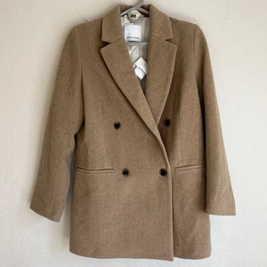 Samsoe Tenna Jacke Damen Large Khaki Braun Wollmischung - Bild 1 von 9