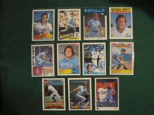George Brett Kansas City Royals Hall of Fame 11 Karten Lot Topps Baseball Karten - Bild 1 von 14