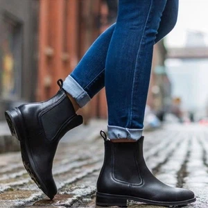 Thursday Boot Co Women’s Duchess Leather Chelsea Boots Black Size 7.5 - Picture 1 of 13