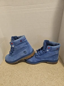 Timberland Collab With Champion 6 Inch  Waterproof Boots Blue Mens Size 6.5 - Picture 1 of 8