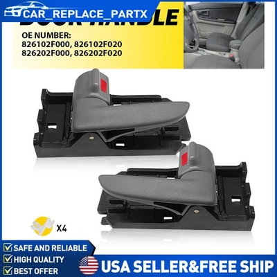 2x Manija de puerta interior gris para Kia Spectra 2004-2008 2009 Spectra5 derecha izquierda Foto 1 de 4