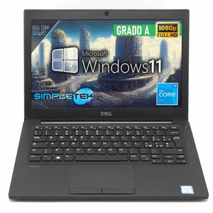 Dell 7280 i5 12,5 " Windows 11 Pro 4GB 240GB Ordinateur Portable Layout Ita FHD - Photo 1/8