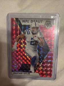 2020 Panini Mosaic - NFL Debutto Jonathan Taylor #276 Camo Pink Mosaic Prizm (RC) - Foto 1 di 2