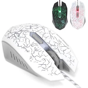 Wired Gaming Mouse USB Port Ergonomic 3200 DPI Adjustable RGB Optical Compute CB - Bild 1 von 28