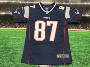 Maglia Rob Gronkowski #87 New England Patriots Nike On Field Youth taglia Medium - Foto 1 di 13