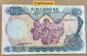 Singapore - 50 DOLLARI 1973 Singapore Orchidea SUP - Foto 1 di 2
