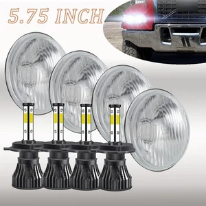 Faros LED redondos Halo DRL haz alto/bajo 4 piezas 5 3/4 5,75" para Ford LTD 1965-1978 - Imagen 1 de 15