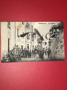 NOMAGLIO (TORINO) VIA MAESTRA ANIMATISSIMA -ANNO 1915- PIEMONTE - Foto 1 di 2