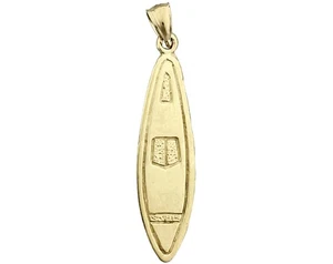 Colgante tabla de surf 3D oro 14K - Imagen 1 de 6