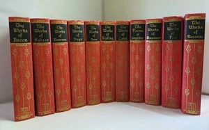 11 Old Black‘s Readers Service Company HC Red Gold Black Book Set Decor 1932 - Picture 1 of 17