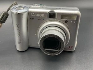 Canon PowerShot A75 3.2MP Digital Camera Silver - FOR PARTS / REPAIR - Picture 1 of 5