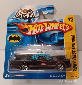 Hot Wheels 2007 New Models First Edition 015 1966 TV Series Batmobile Short Card - Bild 1 von 4