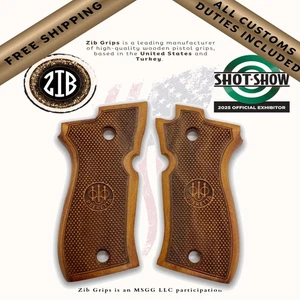 ZIB EMPUÑADURAS Beretta F81 / 84 empuñaduras hechas a mano de empuñaduras de madera Ars.04 - Imagen 1 de 10