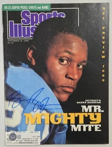 Barry Sanders Signed Detroit Lions Sports Illusrated 9/10/90 Mag Beckett Auto - Picture 1 of 4