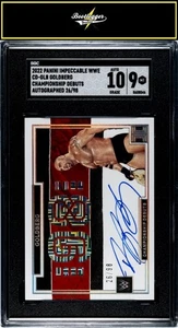 2022 Panini Impeccable WWE #CD-GLB Goldberg Debuts Autographs SGC 9 #/98 - Bild 1 von 2