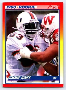 Jimmie Jones RC 1990 Score #623 Miami Hurricanes Football Card - Picture 1 of 2
