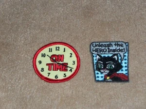 GIRL SCOUT PATCHES, ON TIME & UNLEASH THE HERO INSIDE - Picture 1 of 1