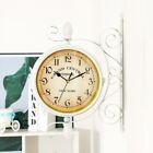 Horloge r&#233;tro de style europ&#233;en avec design double face pour ornement de burea