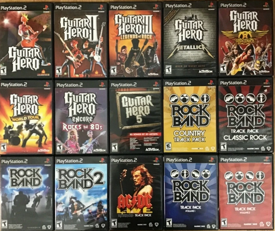 Guitar Hero / Rock Band (PlayStation 2) PS2 TESTED - Image 1 of 1