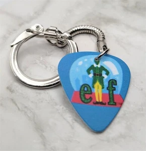 Elf the Movie Snow Globe Guitar Pick Key Chain - Picture 1 of 3