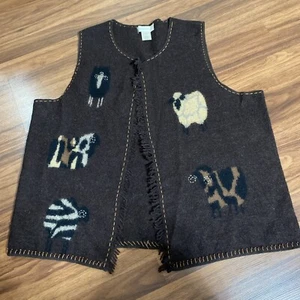 Vintage Susan Bristol Brown Wool Sweater Vest Sz 3W see description for details - Picture 1 of 18