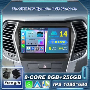 8+256GB Autoradio GPS für 2013-17 Hyundai ix45 Santa Fe Android 14 Navi DAB+ - Bild 1 von 18