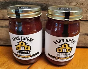 Strawberry Barn House Gourmet All Natural Preserves Amish Kitchen 19 Oz - Picture 1 of 4