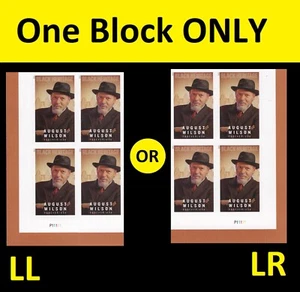 US 5555a Black Heritage August Wilson imperf NDC plate block 4 MNH 2021 - Picture 1 of 1