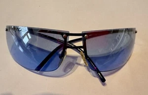 Gucci Blue Rimless Sunglasses Gucci sunglasses vintage VGC with case NEVER WORN - Picture 1 of 5