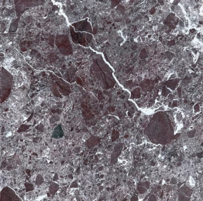 12x12 Rosso Levanto Azulejo Mármol Remodelación Piedra Piso Pared CAJA DE 5 T-98C Foto 1 de 4