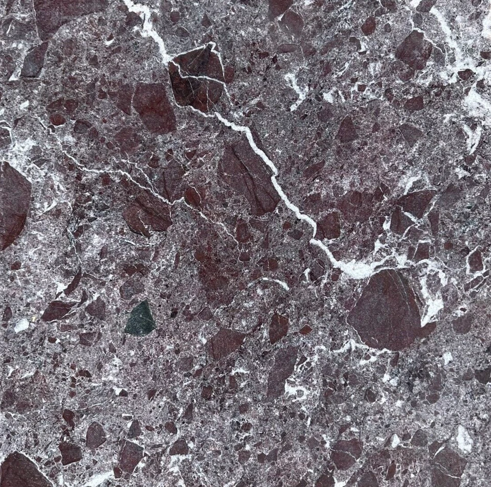 12x12 Rosso Levanto azulejo mármore tombado remodelação piso de pedra parede CAIXA DE 5 T-98C - Imagem 1 de 4