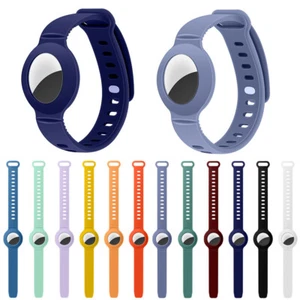 For Apple Air Tag Strap Band Watch Holder Cover Case Silicone for Adults Kids - Picture 1 of 22