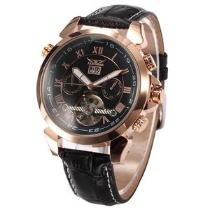JARAGAR Men's Auto Mechanical Golden Case Flying Tourbillon - Bild 1 von 17