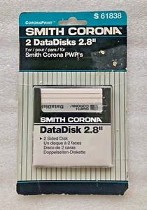 NOS ~ 2 Pack DataDisk 2.8" Smith Corona PWP Personal Word Processor Disk S61838 - Picture 1 of 3