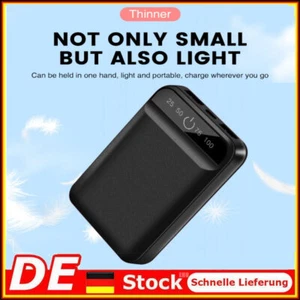 50000mAh Mini Powerbank Tragbar 2USB Externer Akku Ladegerät Zusatz Akku - Zdjęcie 1 z 13