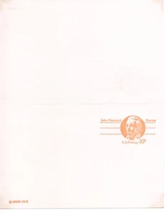 U.S. Scott # UY30  1978 10c John Hancock- Patriot Series  2 Postal Cards  Unused - Picture 1 of 2