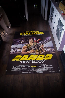 Rambo 1 First Blood großes französisches Grande Vintage Filmplakat Original 1982 - Bild 1 von 4