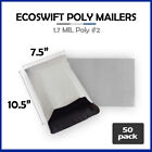 50 7.5x10.5 EcoSwift Poly Mailers Plastic Envelopes Shipping Mailing Bags 1.7MIL