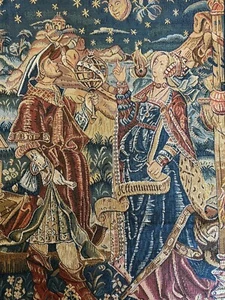 Tapiz francés Goblys dama astronomía estrellas celestes luna cielo cosmos 44”’x 34” - Imagen 1 de 22