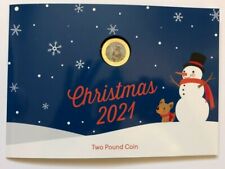£2 COIN 2021 RARE GIBRALTAR COLOURED CHRISTMAS COIN LIMITED TO 2000 IN STOCK