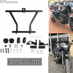 Passenger Peg Highway Crash Bar For Harley Softail Fat Bob 114 FXFBS 2018-2023 - Picture 1 of 12